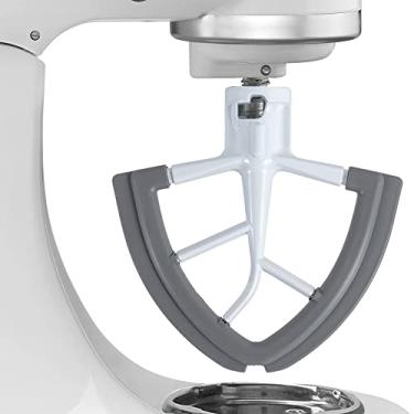 Imagem de Acessórios para misturador Kitchenaid K45, K45SS Kitchenaid, pá para batedor de borda flexível de metal para KitchenAid K45, K45SS Batedeira de cabeça inclinável 4,5QT Bowl, assassinos de cozinha