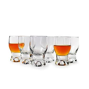 Imagem de Isaac Mizrahi Copos de shot | Conjunto de 6 copos para bebidas alcoólicas e bebidas alcoólicas, 59 ml, transparente | Conjunto de presente de bar para homens e mulheres, lembrancinhas de casamento, padrinhos e 21 anos | (Orlean Design)