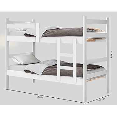 Imagem de Beliche Solteiro Porto 0,88m Gabrielli Branca