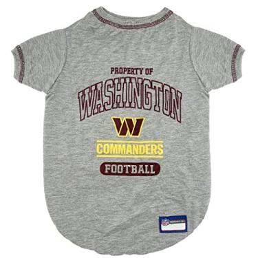 Imagem de Pets First Camiseta PET para cães e gatos - Camiseta NFL Washington Commanders Dog, grande. - Camiseta de animal de estimação mais fofa para o filhote realmente esportivo! (WAC-4014-LG)