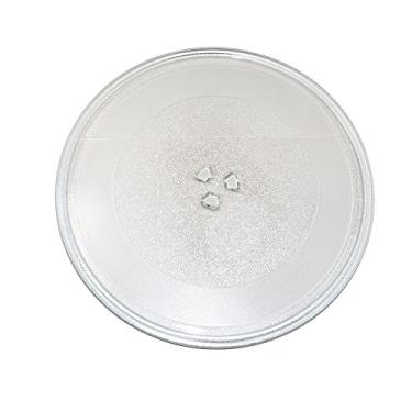Imagem de HQRP Bandeja giratória de vidro de 12,75" / 32,5 cm compatível com GE General Electric Sears Kenmore LG Whirlpool Amana Frigidaire Placa de cozinha para forno de micro-ondas 325 mm