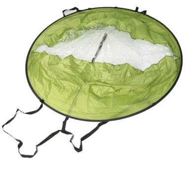 Imagem de Vela de Placa Dobrável de PVC Wind Sail Wind Paddle, Vela de Caiaque, Janela Transparente, Proteção UV, Adequada para Caiaques, Canoas, Com Janela Transparente (GREEN)