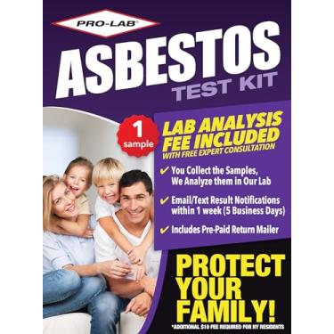 Imagem de PRO-LAB Kit De Teste De Amianto - Você Coleta A Amostra (1 Pacote), Nós A Analisamos. Resultados Enviados Por E-Mail Em 1 Semana (5 Dias Úteis) Inclui Mala Direta E Consulta Com Especialista. Taxa D