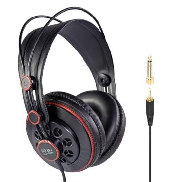 Imagem de Superlux HD681 Fones de ouvido semiabertos para estúdio, Over-Ear com fio com drivers de neodímio de 50 mm, cabo de um lado, 10-30.000Hz, para monitoramento, gravação, mixagem, podcast, música