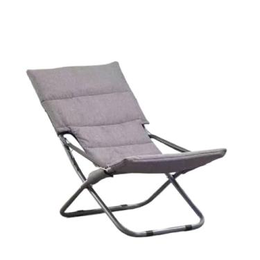 Imagem de XINCHANG Poltrona dobrável ajustável com tecido de alta densidade - perfeita para casa, escritório e relaxamento ao ar livre (modelos cinza claro de inverno e verão)