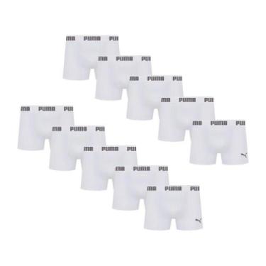 Imagem de Kit Com 10 Cuecas Boxer Box Sem Costura Masculina Adulta Em Microfibra