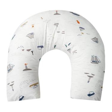 Imagem de Almofada De Amamentação Baby Percal 200 Fios Algodão - Pequeno Navegante