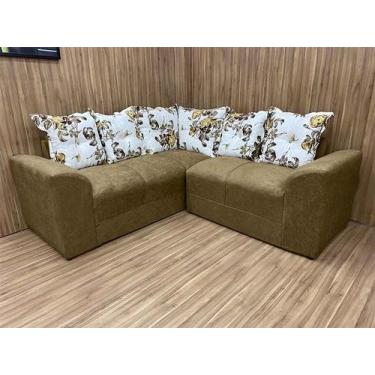 Imagem de Sofá Canto Bege com Floral 607/82 Belo - Alpoim