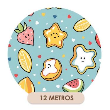 Imagem de Papel De Parede Adesivo Cozinha Restaurante Lanchinhos Frutas e Legume