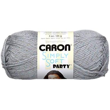 Imagem de (silversparkle) - Fio Caron Simply Soft Party, Silver Sparkle