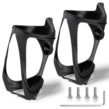 Imagem de CITOOTY Suporte de garrafa de água para bicicleta – 2 peças de suporte de copo de bicicleta ultraleve com ferramenta de parafusos, suportes universais de resina de ciclismo para bicicleta de montanha
