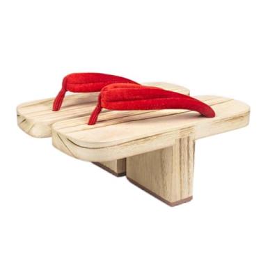 Imagem de Sandália estilo japonês cosplay tamancos chinelos de madeira Ninja Flip Flop Geta sandália tamancos um dente Geta sandálias, Multicolorido-07, 25cm