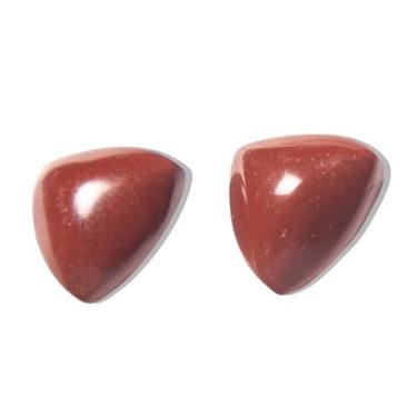 Imagem de Brinco Button Trillion Jaspe Vermelho Prata 950 Reff BB5320 - Varejo