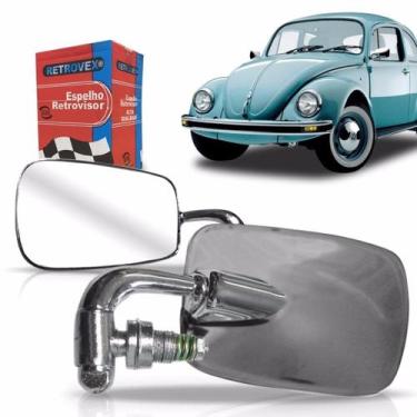 Imagem de Retrovisor Espelho Fusca Mexicano Cromado - RETROVEX, Esquerdo