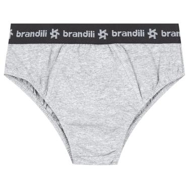 Imagem de Cueca Infantil Menino De Cotton Brandili Cinza