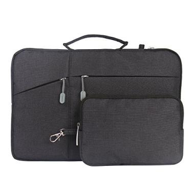 Imagem de Megoo Capa para laptop de 12 polegadas com bolsa de acessórios para Microsoft Surface Pro 7+/7/6/5/4/3 31.8 cm, Laptop Go 3/2 31.5 cm, capa de viagem para tablet Chromebook de 27.9 cm-30.5 cm (preta