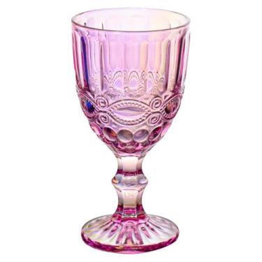 Imagem de Taça de Vidro Rosa Furta-Cor Lace 330ml 1 peça - Haus Concept Brinox 57768/500-Avulso