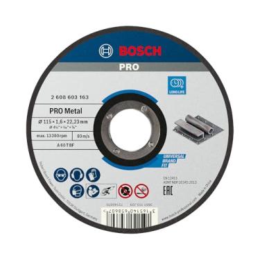 Imagem de Bosch Disco de corte PRO Metal 115x1,6mm Reto