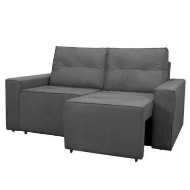 Imagem de Sofá Retrátil 2 lugares 1,80 Confortável Polo - Herrero, Cinza