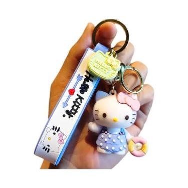Imagem de Kawaii Hello Kitty Chaveiro Pingente Titular Sanrio Carro Chaveiro Sac