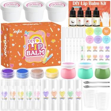 Imagem de Jcoos Kit De Protetor Labial Infantil Jcoos Faça Você Mesmo, Kit Divertido Para Fazer Protetor Labial, Kit Para Fazer Gloss Labial, Kit Hidratante Labial, Manteiga De Karité Natural, Cera De Abelha,
