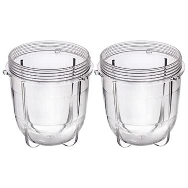 Imagem de Acessório de peças de reposição da Joyparts compatível com liquidificador original Magic Bullet 250W MB1001, Clear, 2 12oz cups
