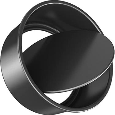 Imagem de CHEFMADE Forma redonda para bolo Bakeware, 20 cm com parte inferior solta removível, revestimento de liberação rápida de chiffon para forno e assadeira instantânea (preto)