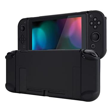 Imagem de eXtremeRate PlayVital Capa traseira para console Nintendo Switch, protetor de controle portátil, capa rígida separável para NS Joycon, capa protetora encaixável personalizada para Nintendo Switch -