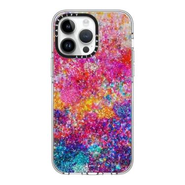 Imagem de CASETiFY Capa transparente para iPhone 14 Pro Max [não amarela/2 m. Proteção contra quedas de grau militar/compatível com Magsafe] - And We Danced Our Way Home - transparente