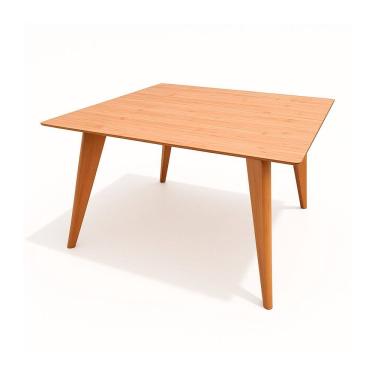 Imagem de Mesa para Sala de Jantar 90cm Slim Madeira Castanho