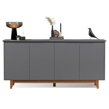 Imagem de Buffet Aparador 4 Portas Flop Cinza - Casa Chick