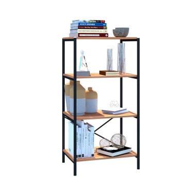 Imagem de Estante Multiuso 04 Prateleiras Pará Industrial Preto-demolição - Pallazio