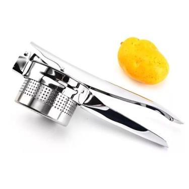 Imagem de Espremedor Batatas Inox Amassador Legumes Manual Profissional Resisten