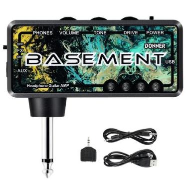 Imagem de Amplificador de fone de ouvido para guitarra baixo Donner Basement USB