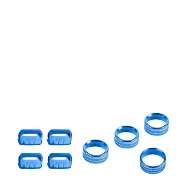 Imagem de CheroCar Capa de botão de interruptor de janela, capa de botão de farol, volume, rádio, ar condicionado, adequado para Jeep Wrangler JL JLU Gladiator JT 2018-2025, acessórios interiores de liga de