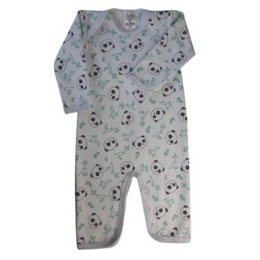 Imagem de Macacao Bebe Moletom Estampado Inverno - Batutinhas Baby, Verde, P