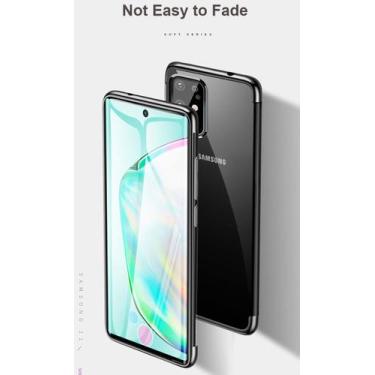 Imagem de Capa case Ultra Slim Galaxy S20 Ultra - Flex, clear borda preta