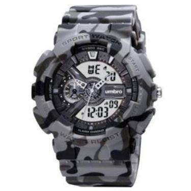 Imagem de Relógio Umbro Umb202Grac Unissex Anadigi Cronógrafo Cinza