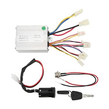 Imagem de 12V 500W Brusc Motor Controller Bike Motorcycle Controller Conjunto com trava e porta de alumínio da porta de carregamento para bicicletas elétricas Tricicletas e motocicletas