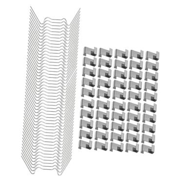 Imagem de Ｂｅｓｇａ 100 peças mini clipes para estufa, acessórios para vidros de estufa, ferramentas leves de reparo, grampos de fixação de arame vitrificado para casa