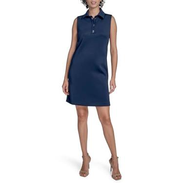 Imagem de Calvin Klein Vestido feminino curto casual Aline, Índigo, 40
