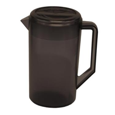 Imagem de IEUDNS Jarro de água, bule, jarra, recipiente grande à prova de vazamentos, jarra de bebida doméstica, utensílios para bebidas, verão, cozinha ao ar livre, Marrom