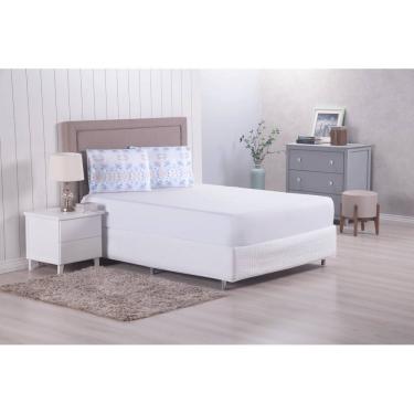 Imagem de Jogo de Cama Lençol com Elástico 3 Peças Casal King Size Modern Percal 300 Fios