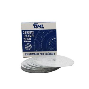 Imagem de Disco tacógrafo semanal 125km/h ( 10 unidades ) - DML