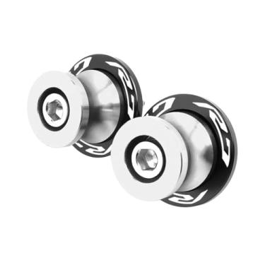 Imagem de jininshengxindianzi Compatible With R3 R7 R25 1999-2022 YZF-R3 YZF-R25 YZF-R7 CNC Swingarm Spools Sliders Stand Screws M6 Bolts Motorcycle Accessories(R7 Silver)