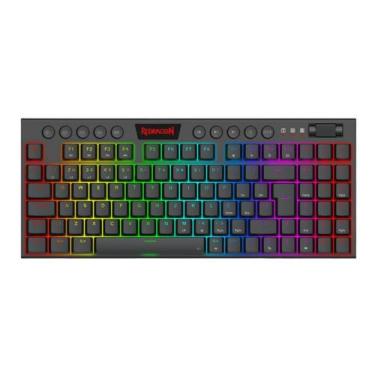Imagem de Teclado Mecânico Redragon YI TKL RGB Preto Switch Marrom Português Abn