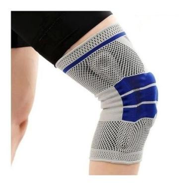 Imagem de Joelheira De Compressão 3D Flexível Articulada Ortopedica Esportiva Si