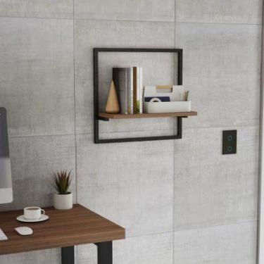 Imagem de Prateleira Nicho Multiuso De Parede Organizador Estilo Industrial - De