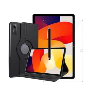 Imagem de Kit Completo Capa Giratória + Película + Caneta Para Xiaomi Redmi Pad SE 11