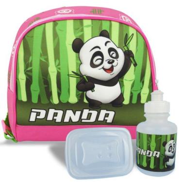 Imagem de Lancheira Termica Infantil Escolar Panda Rosa - Vou Leve